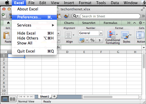 set formula bar as default to ribbon excel for mac 2011